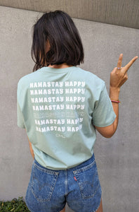 yoga shirt namastay happy omlala