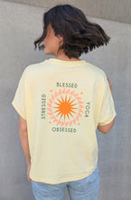 Laden Sie das Bild in den Galerie-Viewer, yoga shirt stressed blessed yoga obsessed