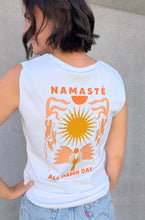 Laden Sie das Bild in den Galerie-Viewer, yoga shirt tank top namaste all damn day