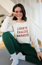 Laden Sie das Bild in den Galerie-Viewer, omlala yoga sweater liberte egalite namaste