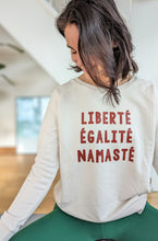Laden Sie das Bild in den Galerie-Viewer, omlala yoga sweater liberte egalite namaste