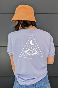 yoga shirt don't hate meditate 3rd eye omlala hinten