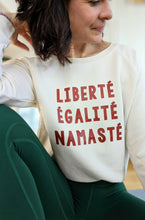 Laden Sie das Bild in den Galerie-Viewer, omlala yoga sweater liberte egalite namaste
