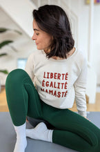 Laden Sie das Bild in den Galerie-Viewer, omlala yoga sweater liberte egalite namaste
